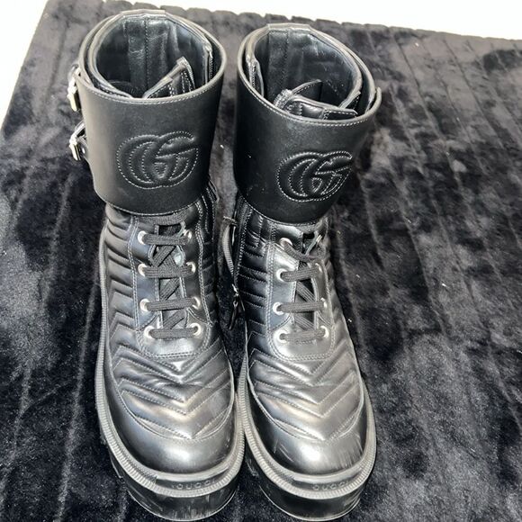 Authentic Gucci Black Leather Boots - Picture 3 of 6